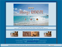 Tablet Screenshot of albergo-ridente.com